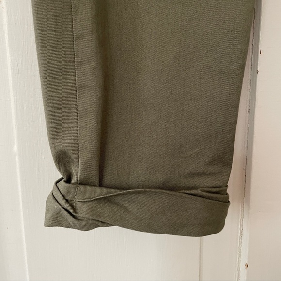 Veronica Beard Army Green Coach Cuffed Pants - Picture 4 of 11